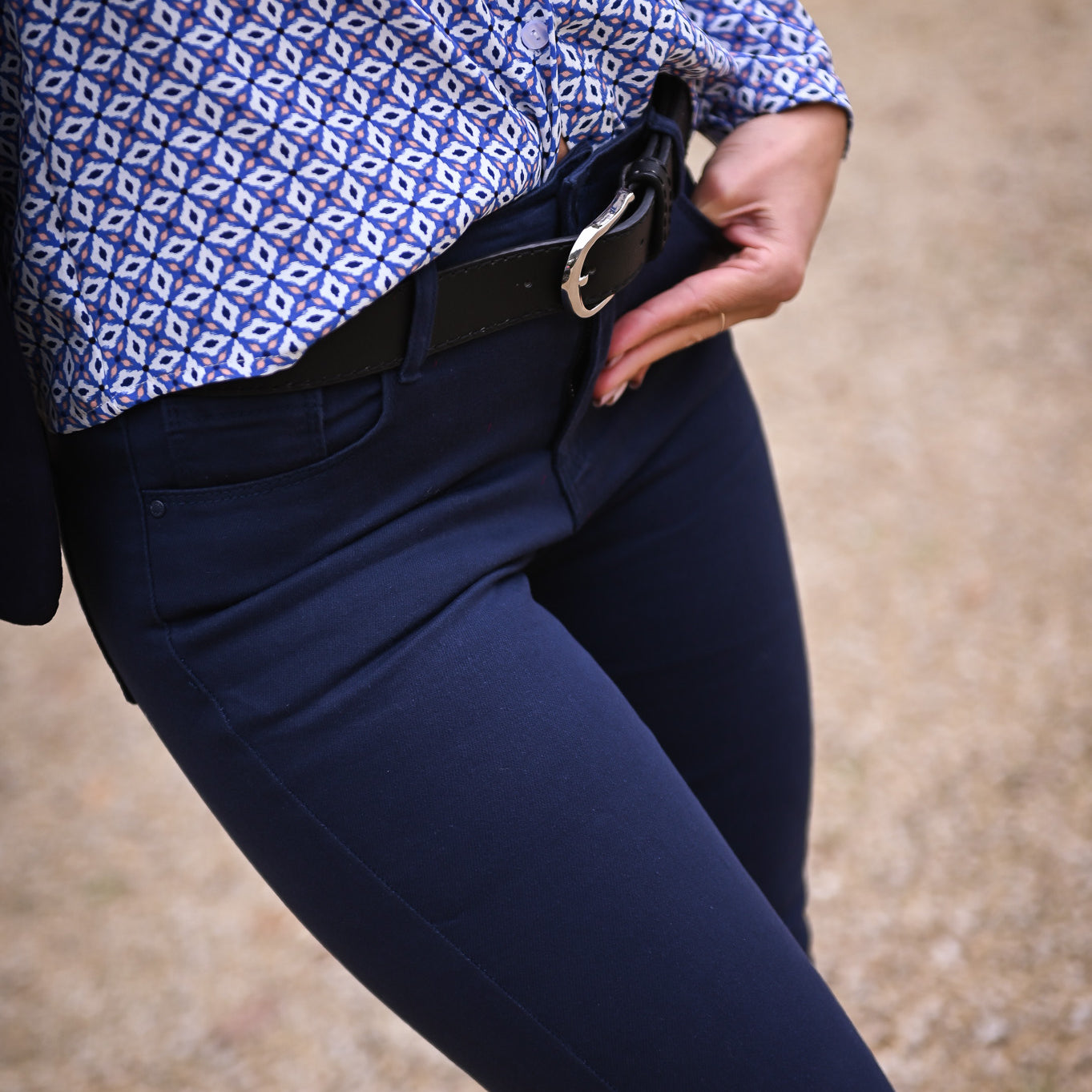 Pantalon skinny Marine femme