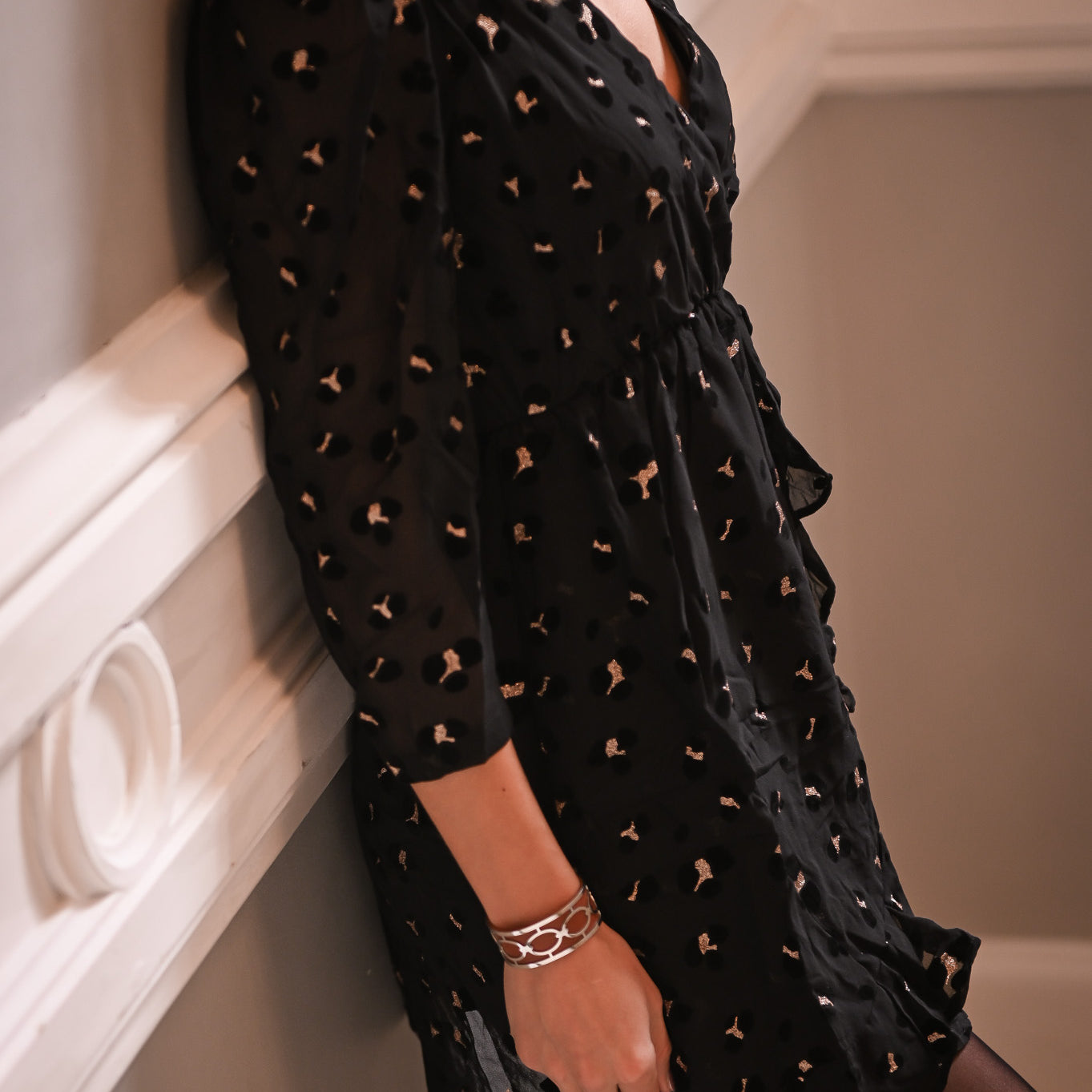 robe noire léopard la boutique de lydie