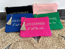 Charger l&#39;image dans la galerie, Pochette à message &quot;Les copines c&#39;est la vie&quot; la boutique de lydie
