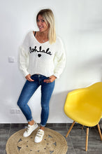 Charger l&#39;image dans la galerie, Pull Oohlala blanc la boutique de lydie
