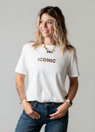 T-shirt blanc Iconic léopard la boutique de lydie 