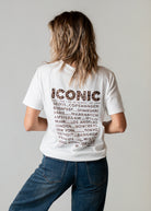T-shirt blanc Iconic léopard 
