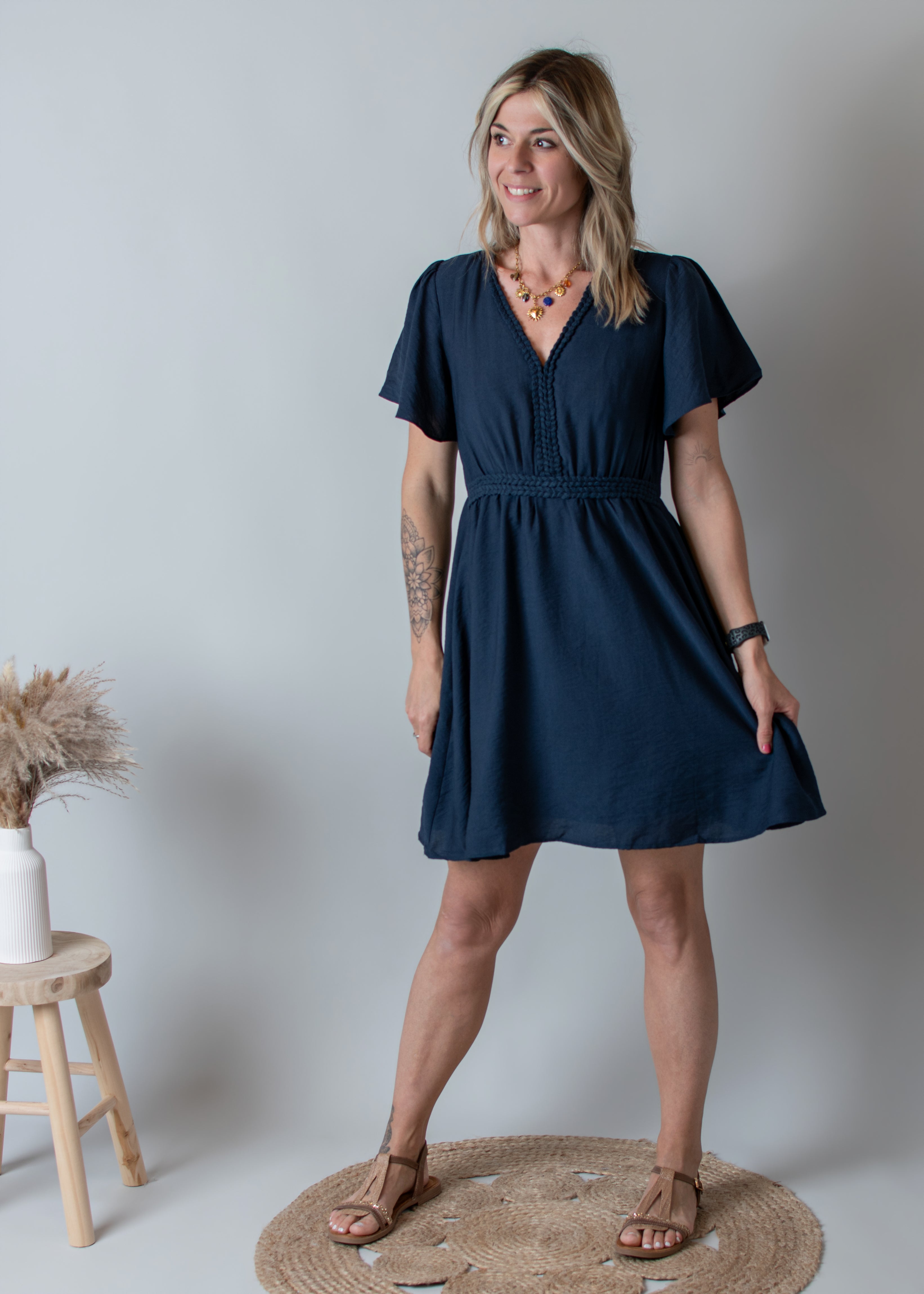Robe Courte Marine