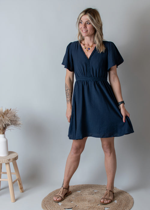 Robe Courte Clémence Marine