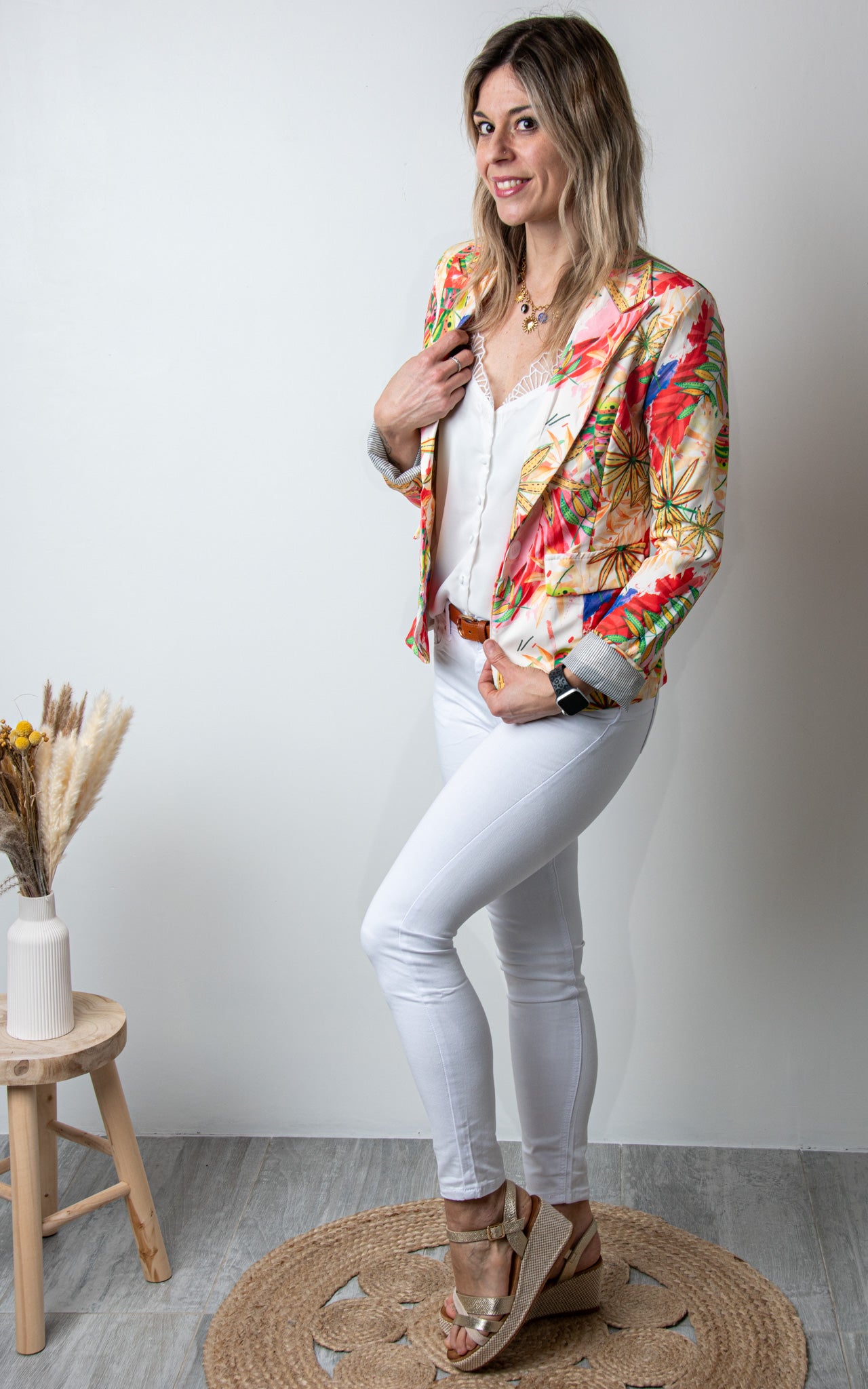 Blazer tropical femme