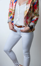  Blazer tropical femme