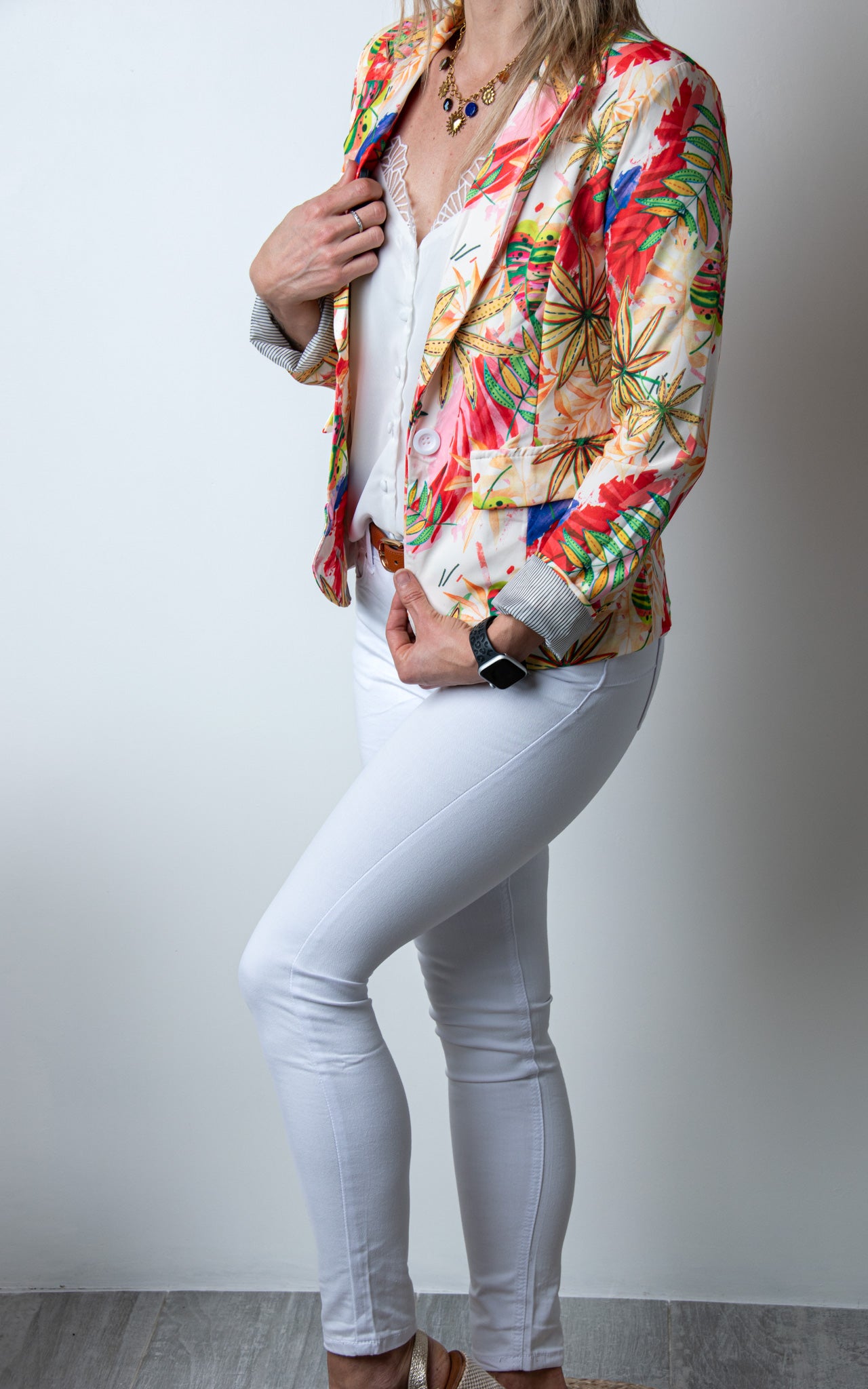 Blazer tropical femme