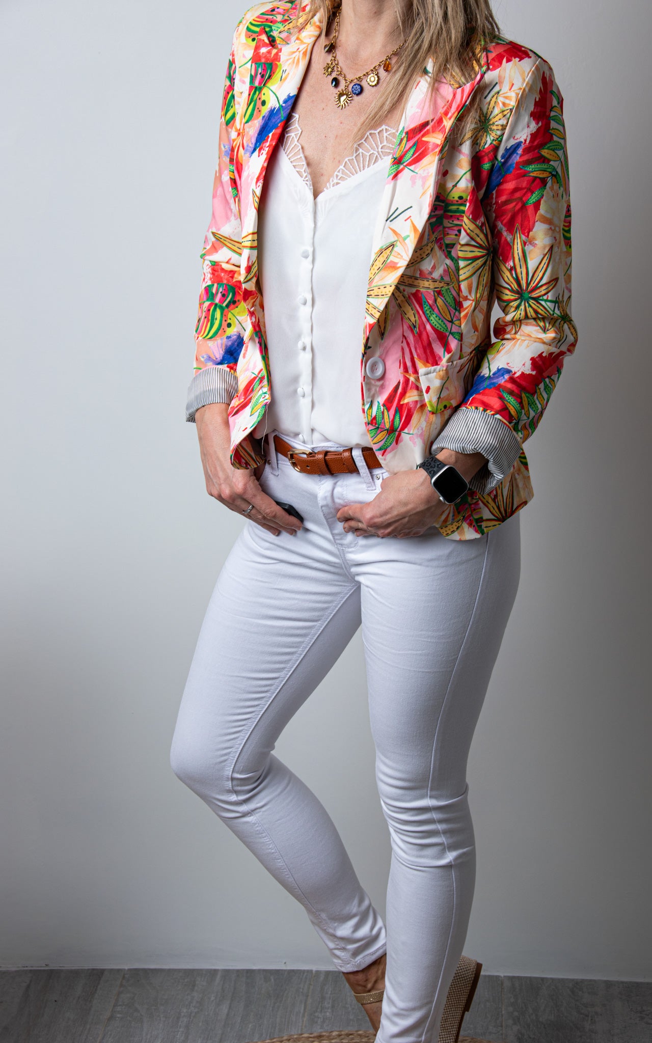 Blazer tropical femme