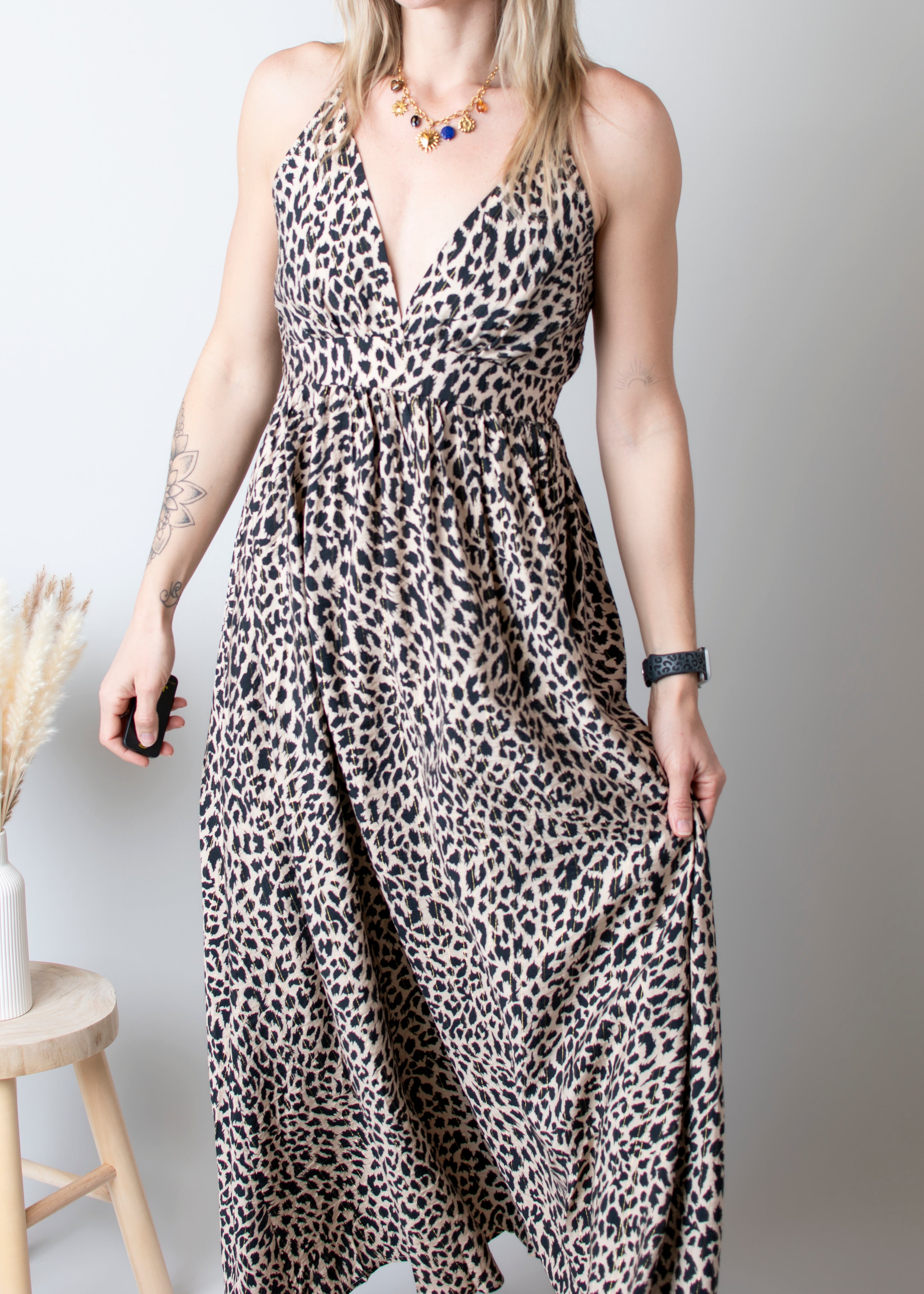 Robe longue Léopard 