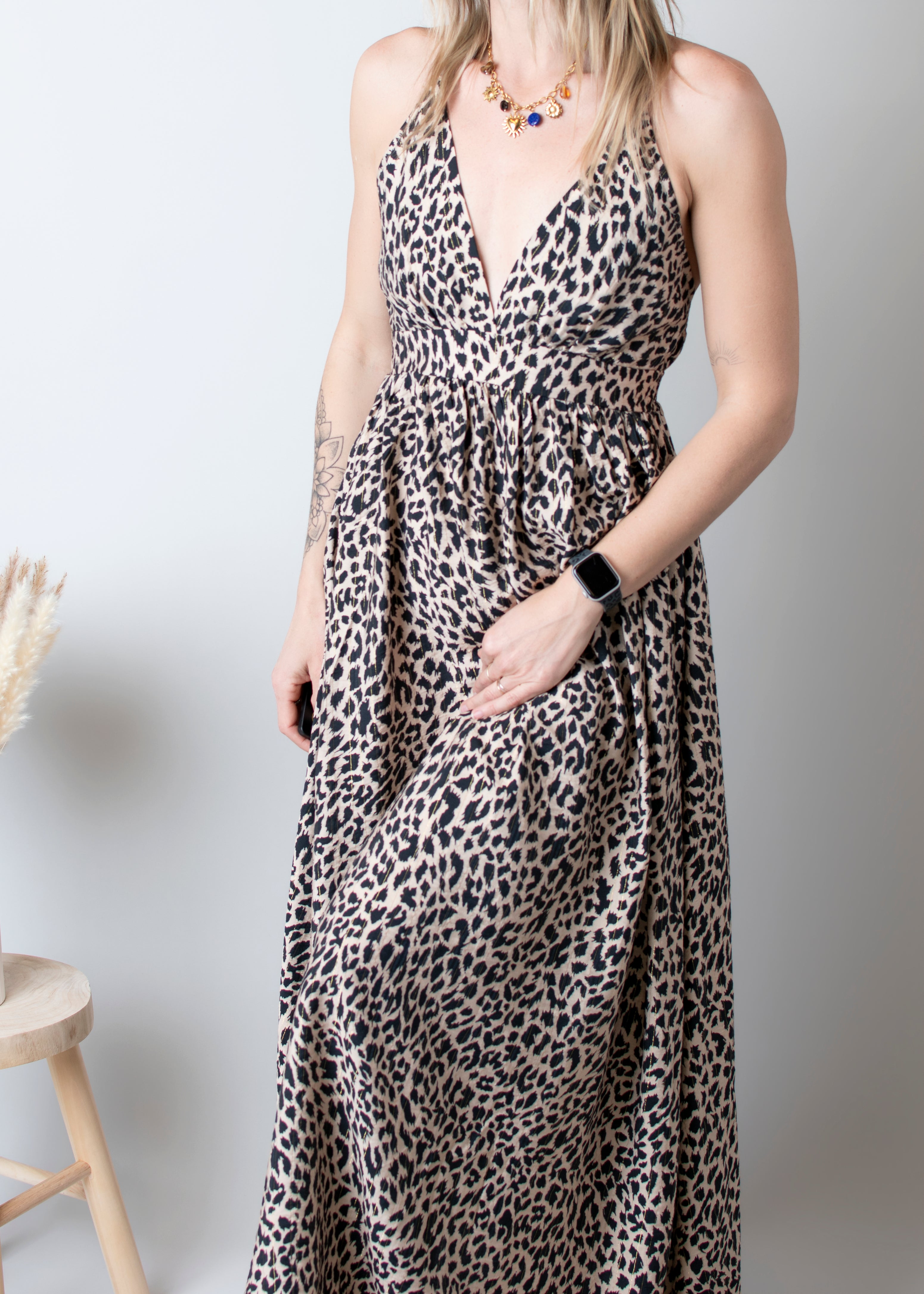 Robe longue Léopard 