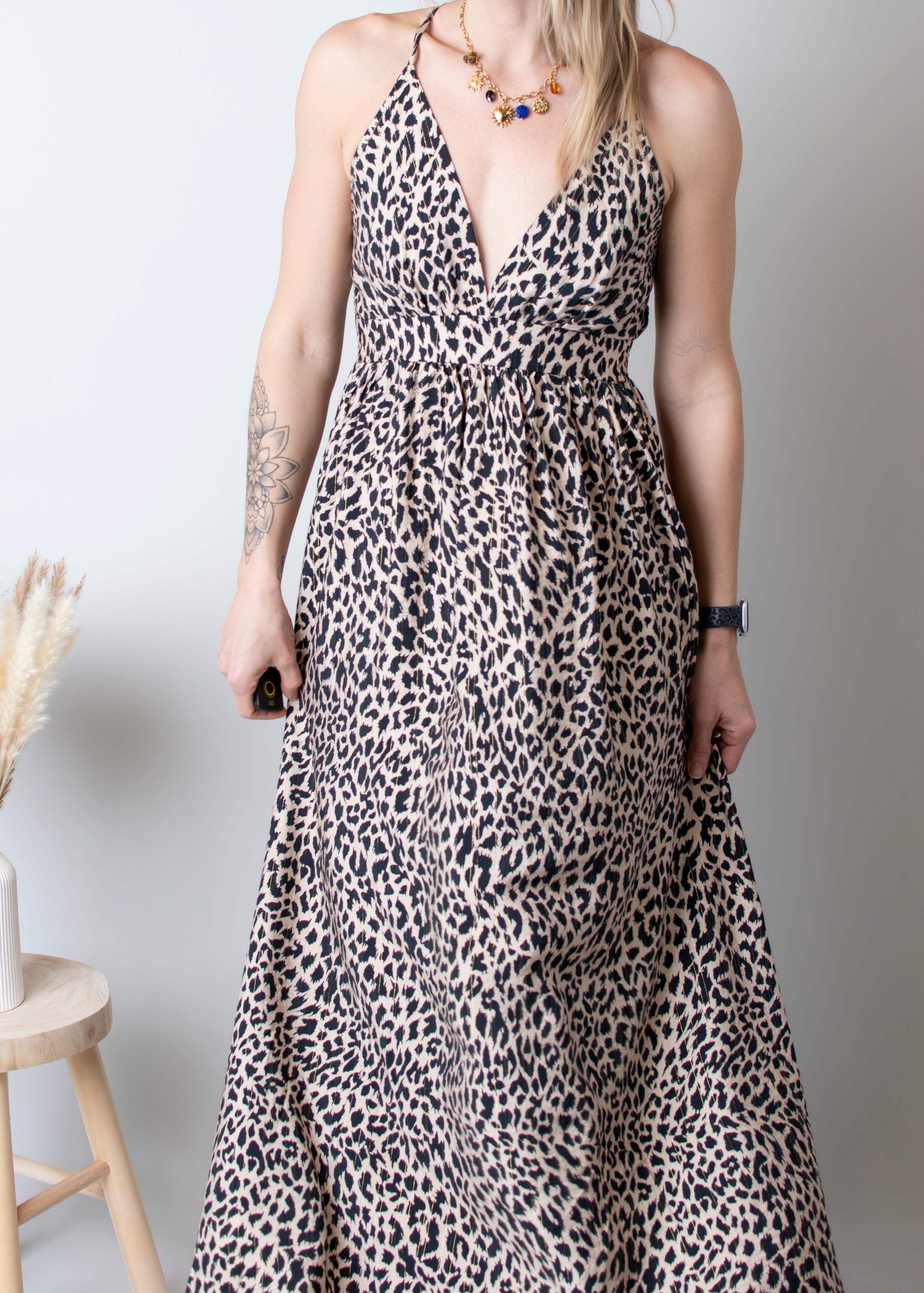 Robe longue Léopard 