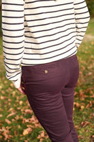 Pantalon Chino prune 