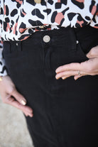 Jupe longue fendu noire la boutique de lydie