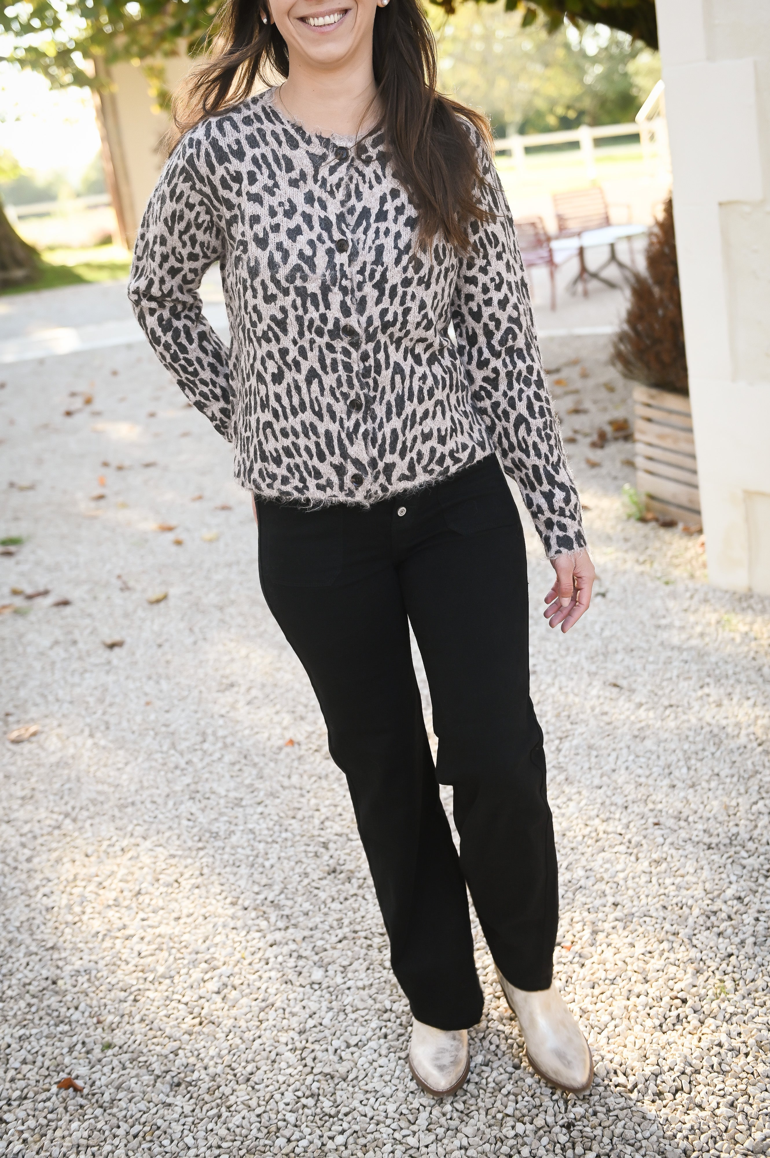 Jean flare noir évasé l