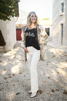 Pantalon Wide Leg beige clair la boutique de lydie