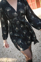 Robe manches longues gris foncé LA Boutique de lydie 