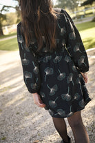 Robe manches longues gris foncé LA Boutique de lydie 