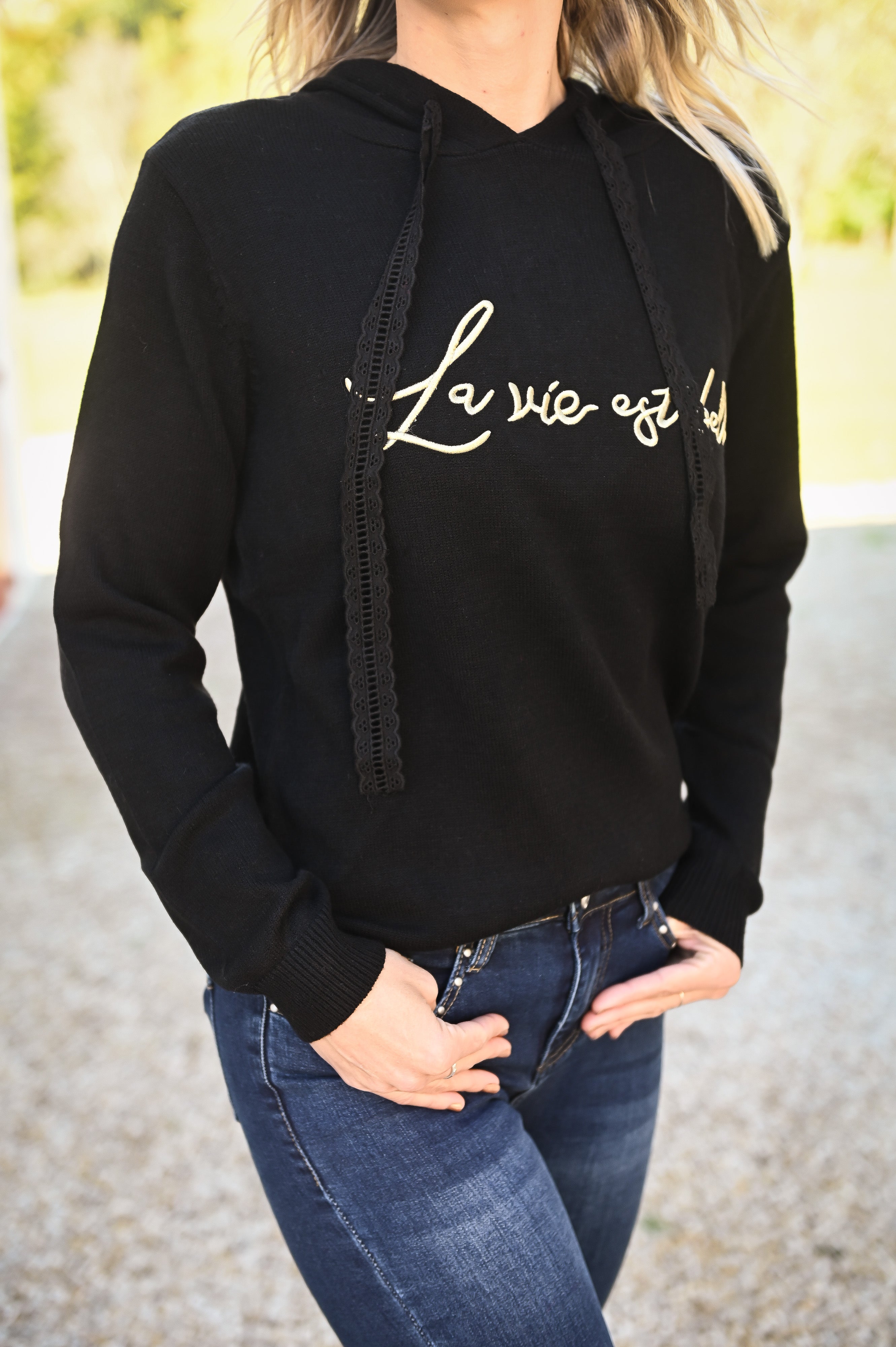 Sweat La vie est belle noir