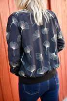 Bombers noir à motifs la boutique de lydie