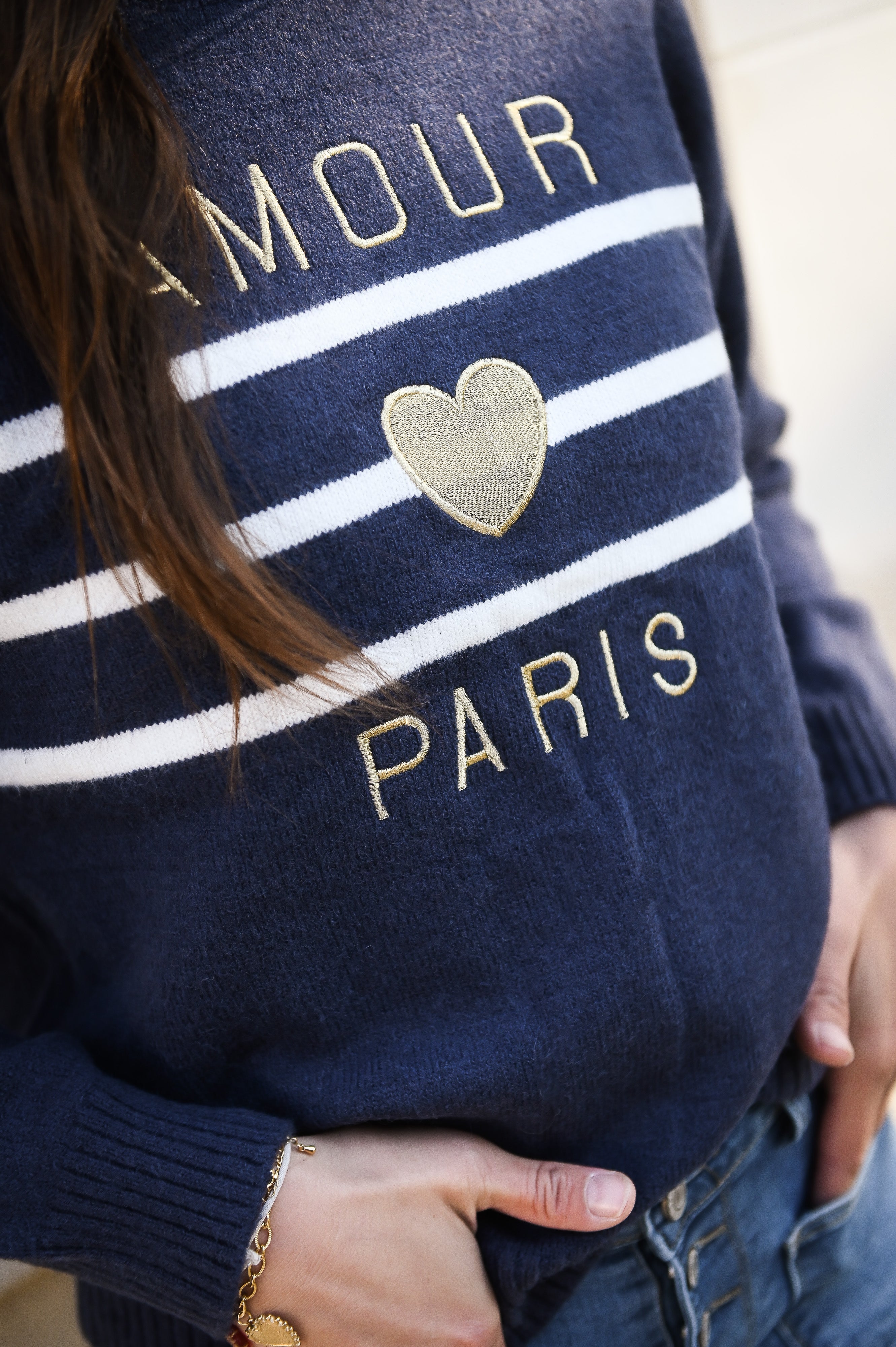 Pull Marine Amour Paris