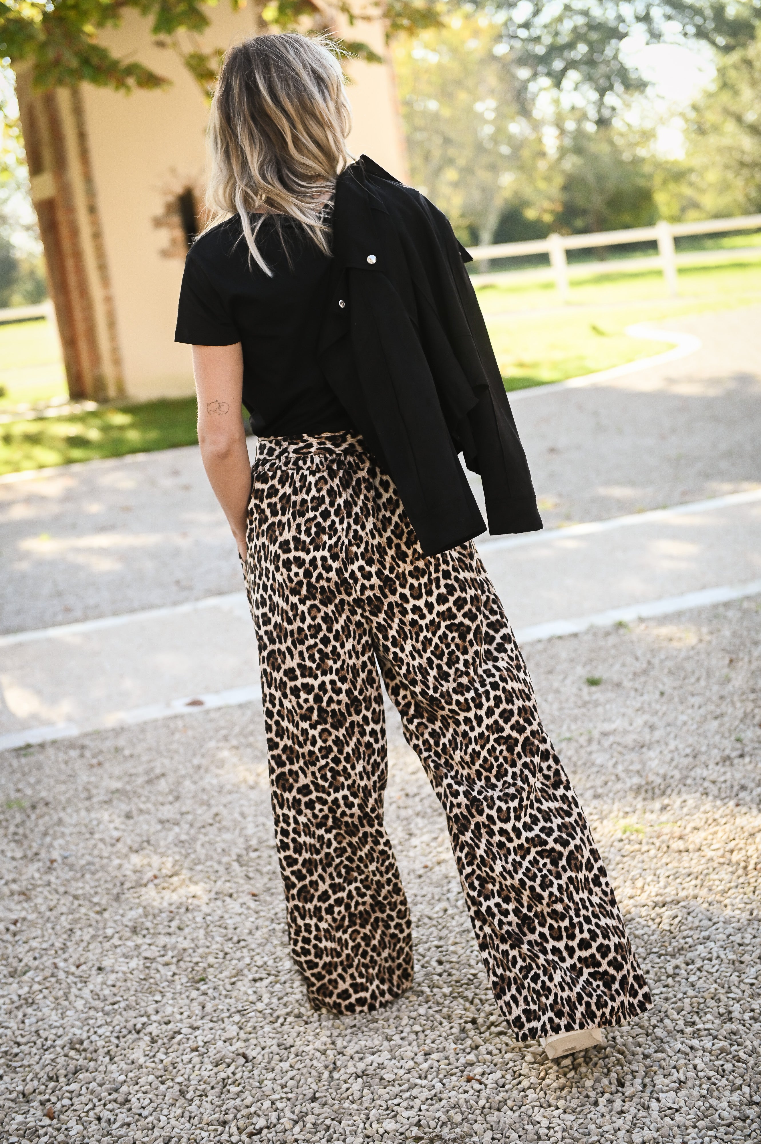 Pantalon large fluide léopard femme la boutique de lydie