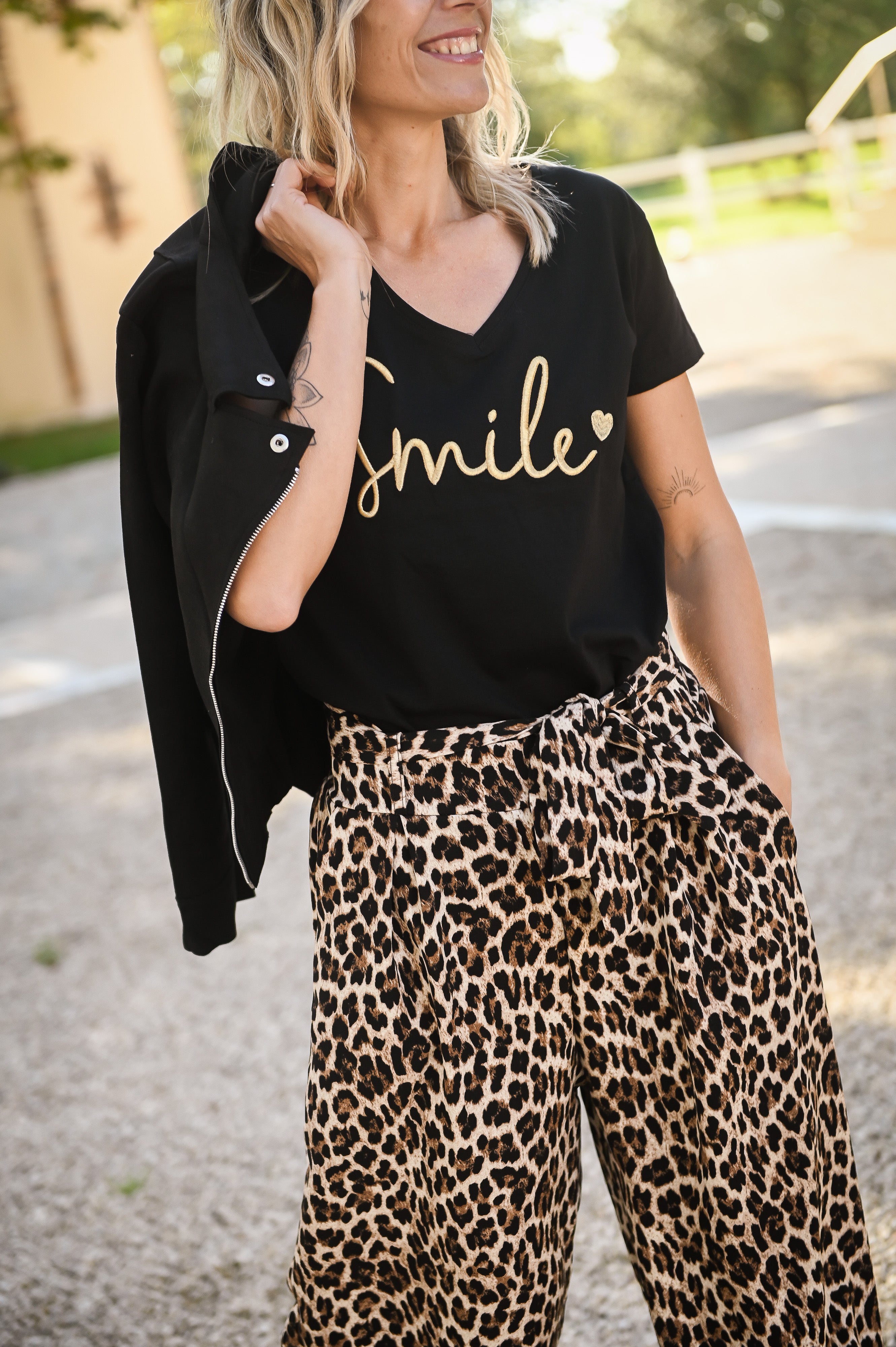 Pantalon large fluide léopard femme la boutique de lydie