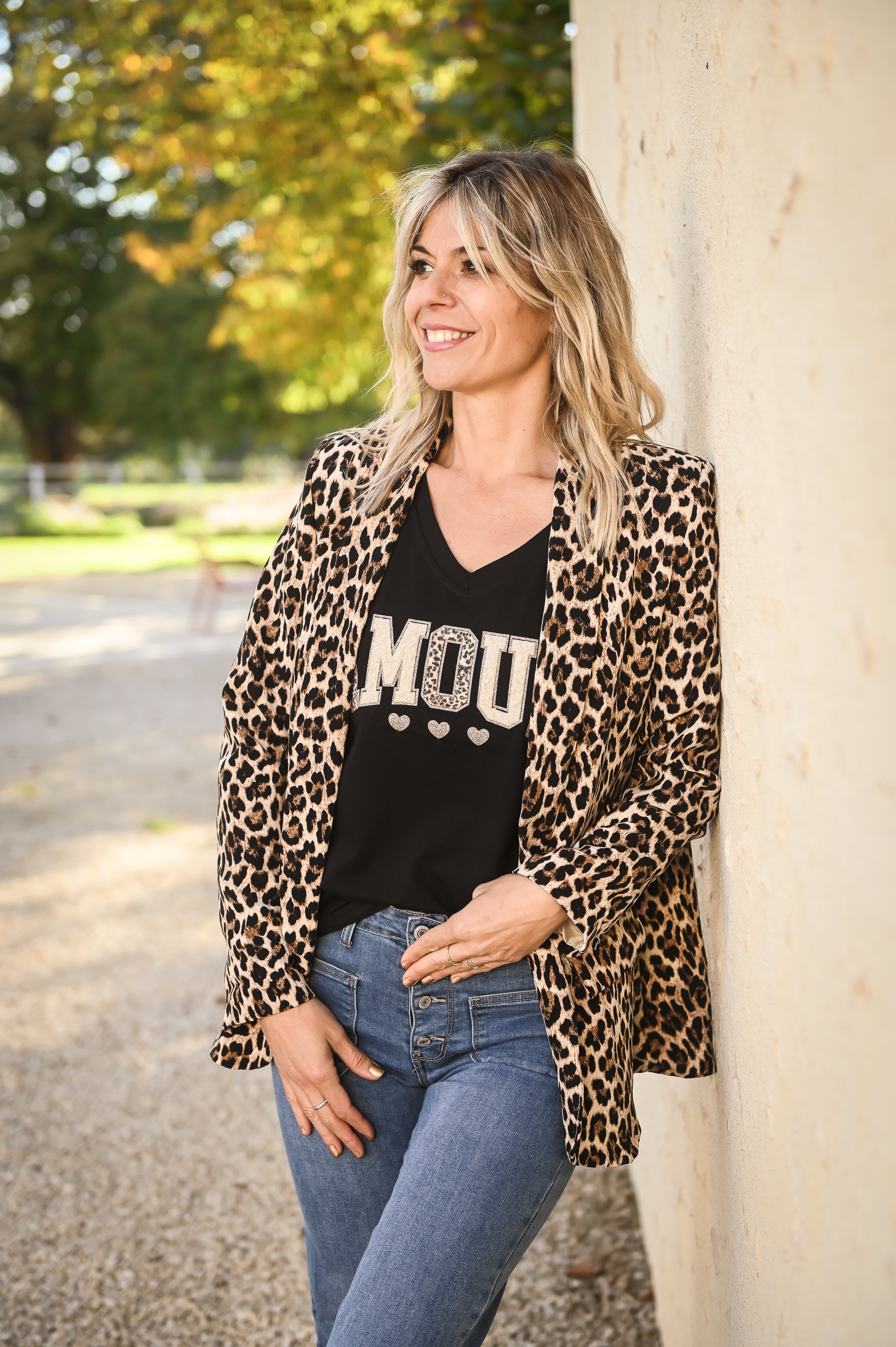 Blazer imprimé léopard la boutique de lydie