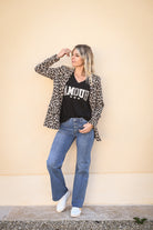T-shirt noir, Brodé "Amour" la boutique de lydie