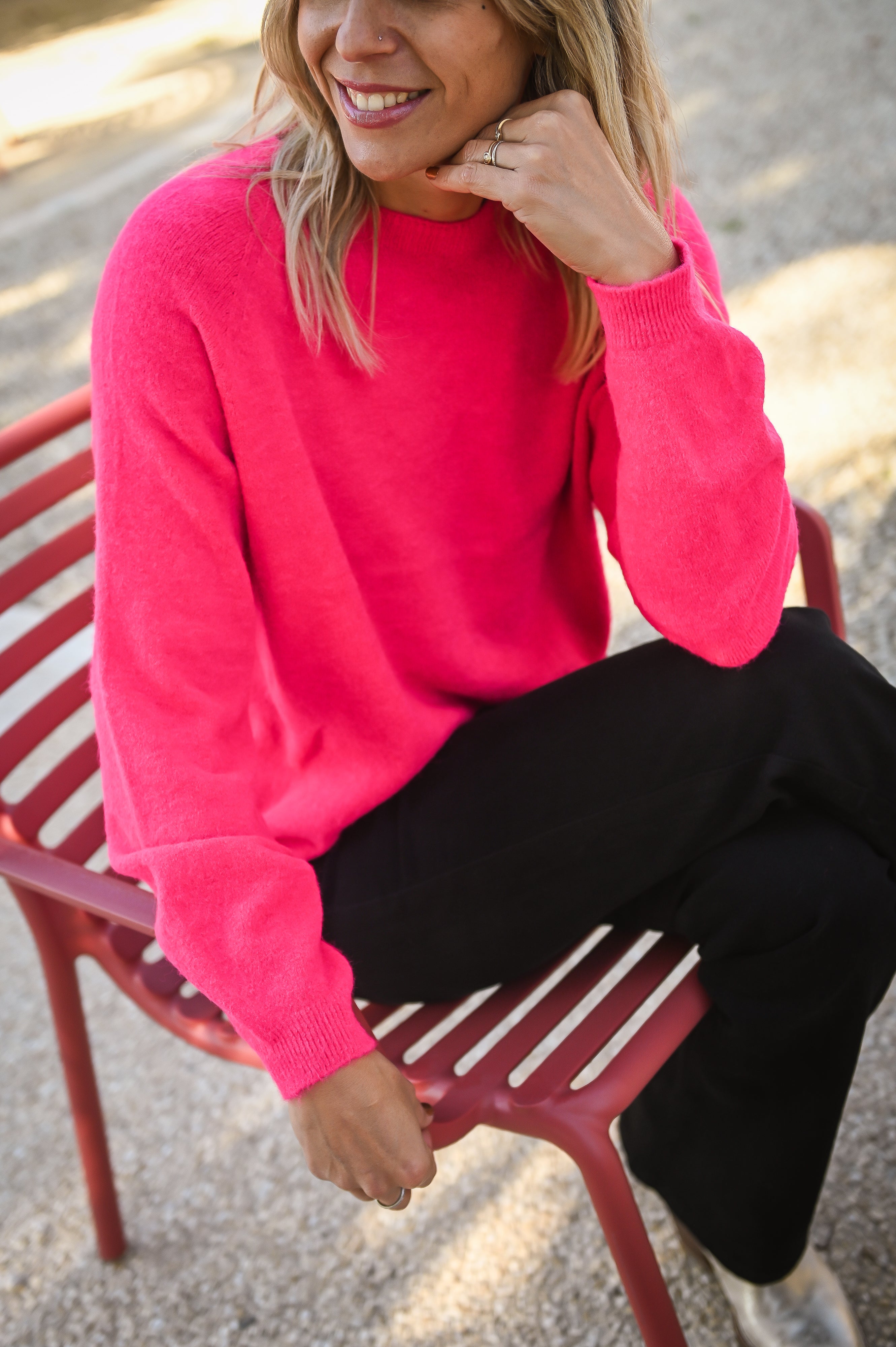Pull fuchsia la boutique de lydie