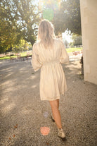 Robe manches longues dorée la boutique de lydie