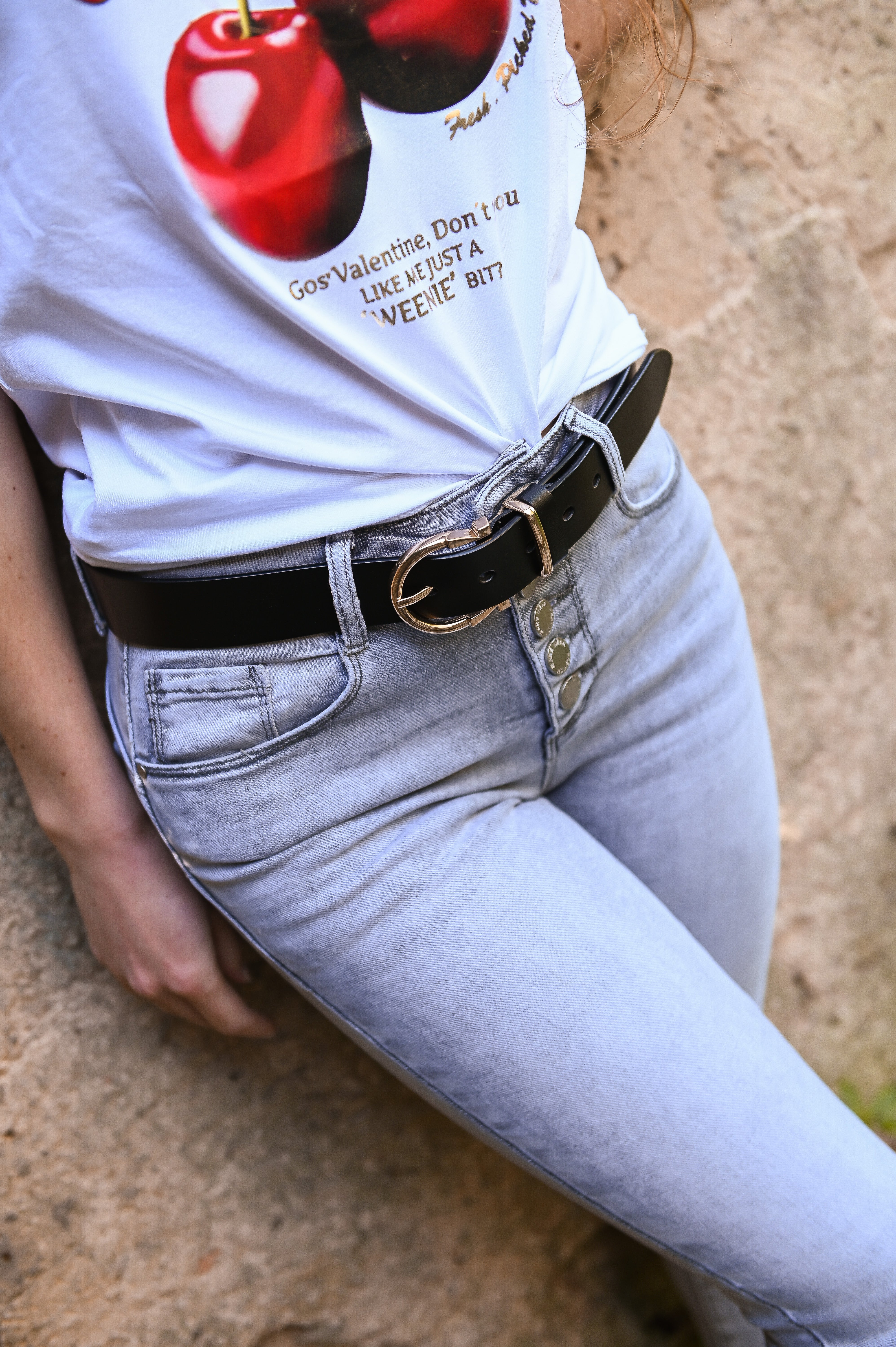 Jean skinny gris clair la boutique de lydie