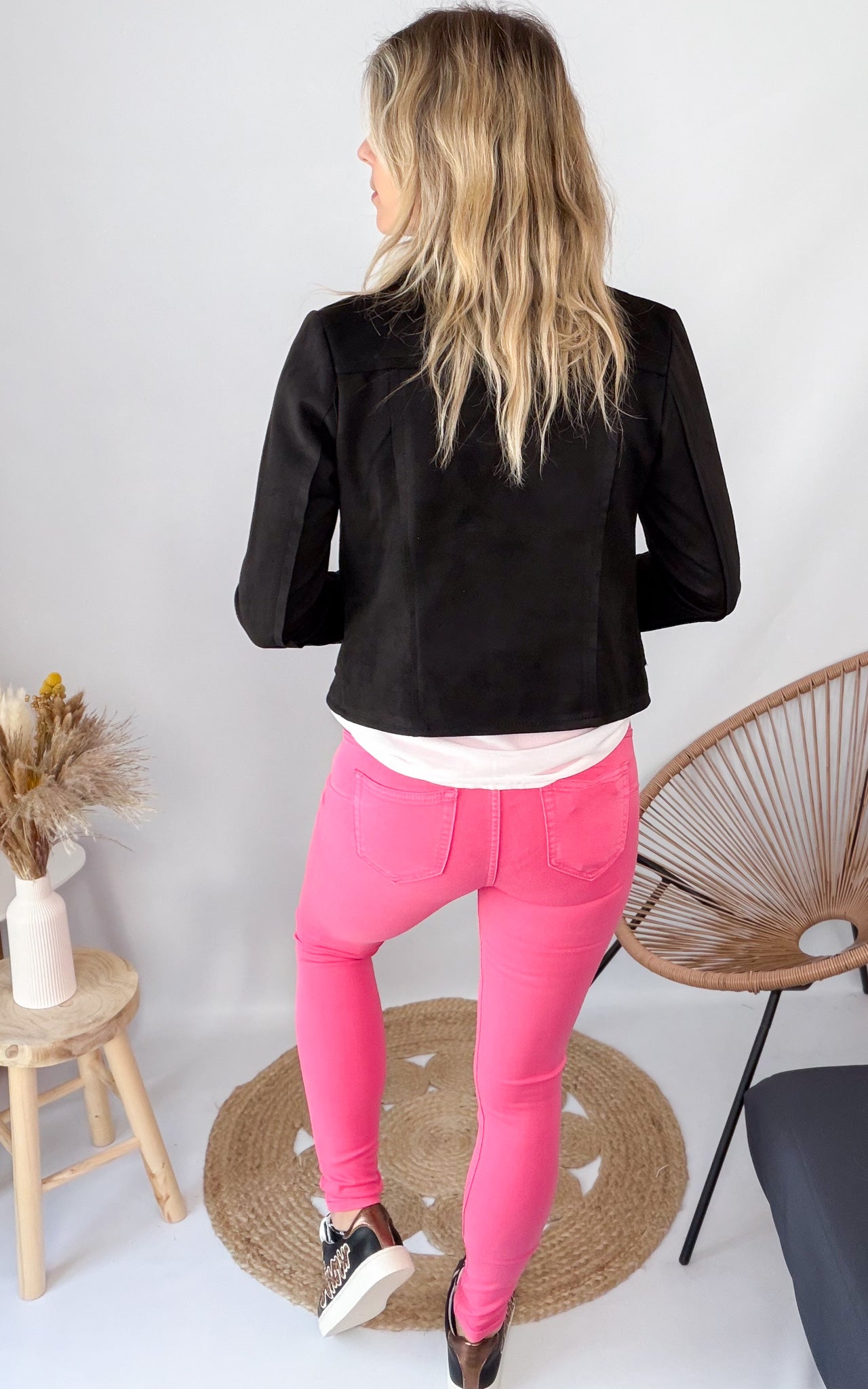 Jean Skinny Rose Fuchsia femme