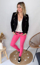 Jean Skinny Rose Fuchsia femme