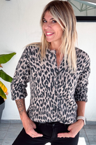 Gilet léopard boutonné la boutique de lydie
