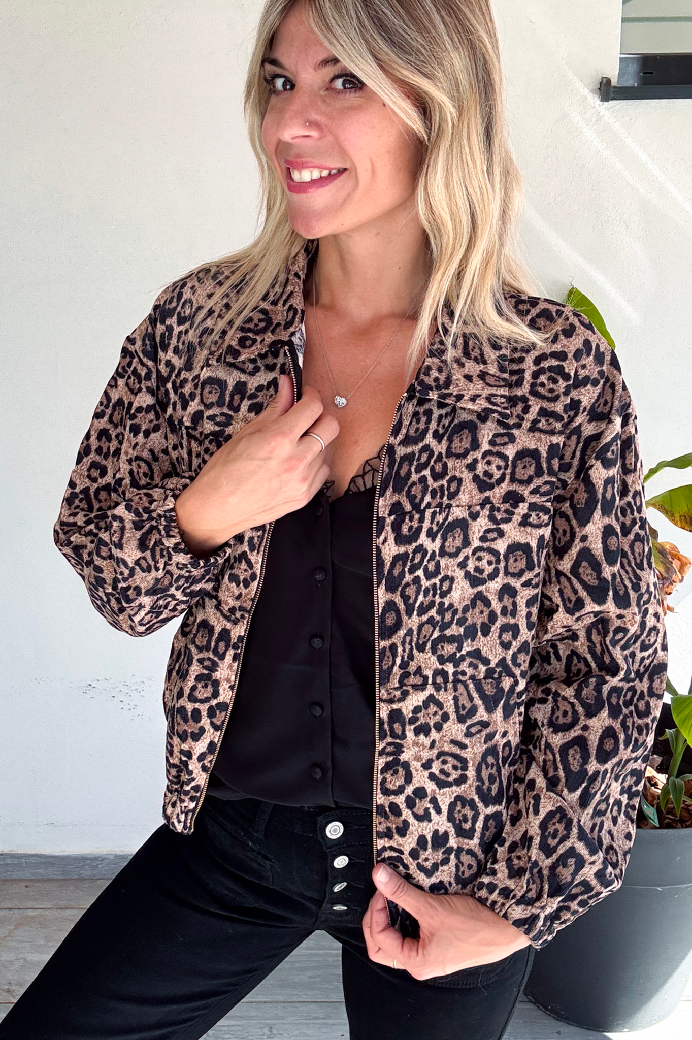 Bombers velours léopard la boutique de lydie