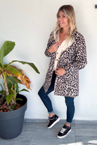 Parka léopard imperméable mi longue réversible or la boutique de lydie