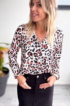 Chemise fluide motif léopard