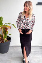 Chemise fluide motif léopard