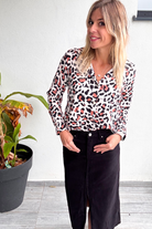 Chemise fluide motif léopard