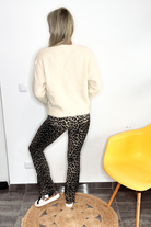 Pantalon Flare imprimé Léopard