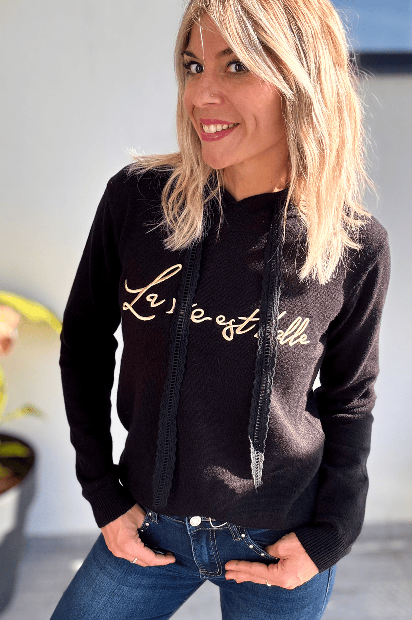 Sweat La vie est belle noir