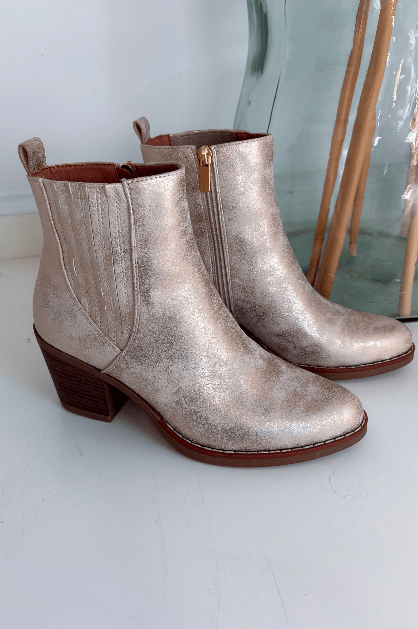 bottines or femme la boutique de lydie
