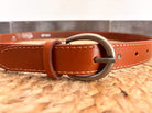 Ceinture en cuir camel