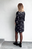 Robe manches longues gris foncé 