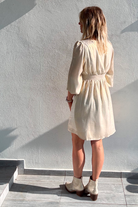 Robe manches longues dorée