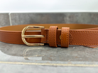 Ceinture fine en cuir