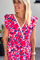 Robe courte fushia 