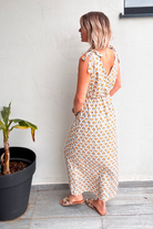 Robe longue écru