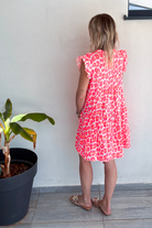 Robe ample motif léopard fushia 
