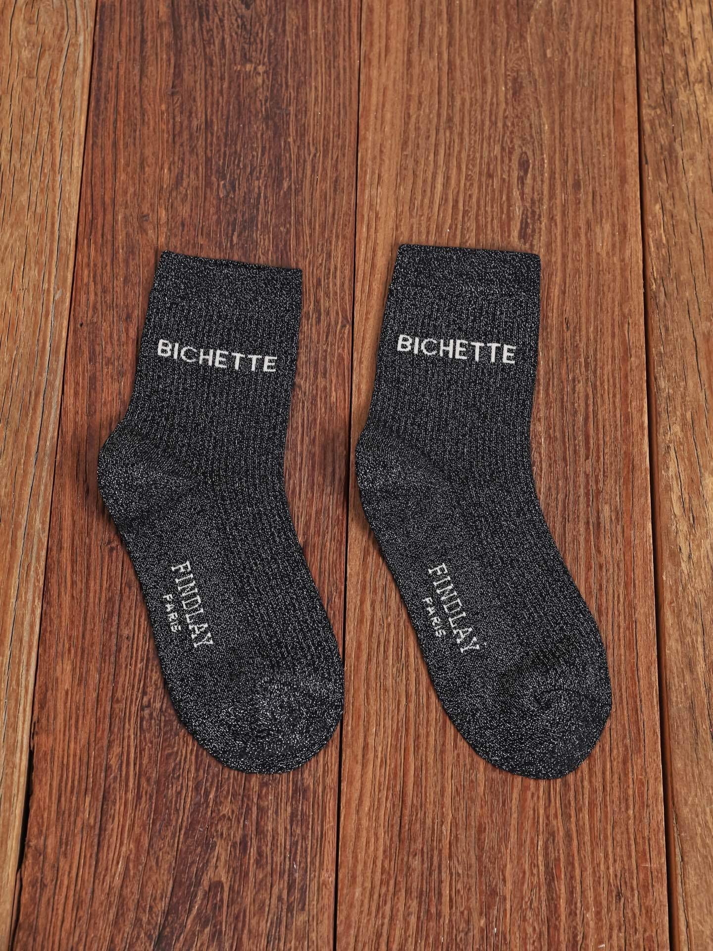Chaussettes paillettes "Bichette"